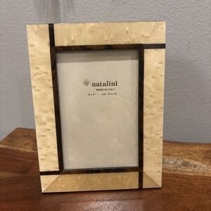 Natalini Handmade Italian Marquetry Wood~4x6~ Photo Frame Picture Portrait